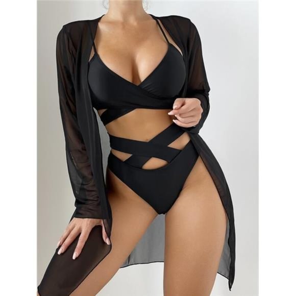 Variété Boutique Other - 3pcs Criss Cross Bikini Set